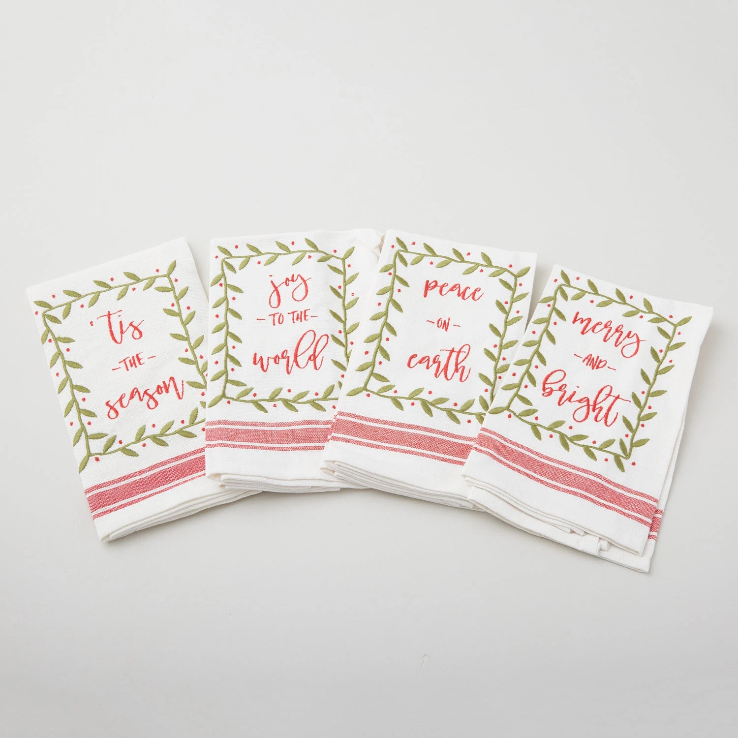 Christmas Holly Napkins 3 Christmas Holly Napkins