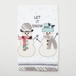 Let It Snowman Tea Towel