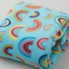 Winterfleece Prints - Over The Rainbow Turquoise 2 Yard Cut -Clover Store 17aaa711 61f2 3824 9813 2b218f3bec2c
