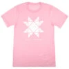 Missouri Star Jenny Quilt Block T-shirt - Heather Bubble Gum 2XL
