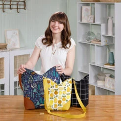 Charade Purse Kit - Mustard Pebble Faux Leather -Clover Store 1dd0b2e4 5a16 3e4e a89c 23880d029063