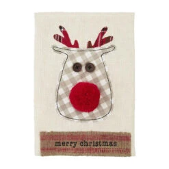 Christmas Webbing Hand Towel - Reindeer