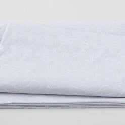 Needle & Thread - Threaded Lines & Needle White On Light Grey 108" Wide 3 Yard Cut