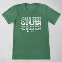 QUILTER T-shirt - Heather Green S