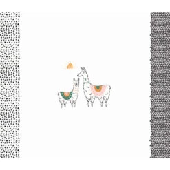 Capsule Pacha - I Love You A Llama Black White Panel