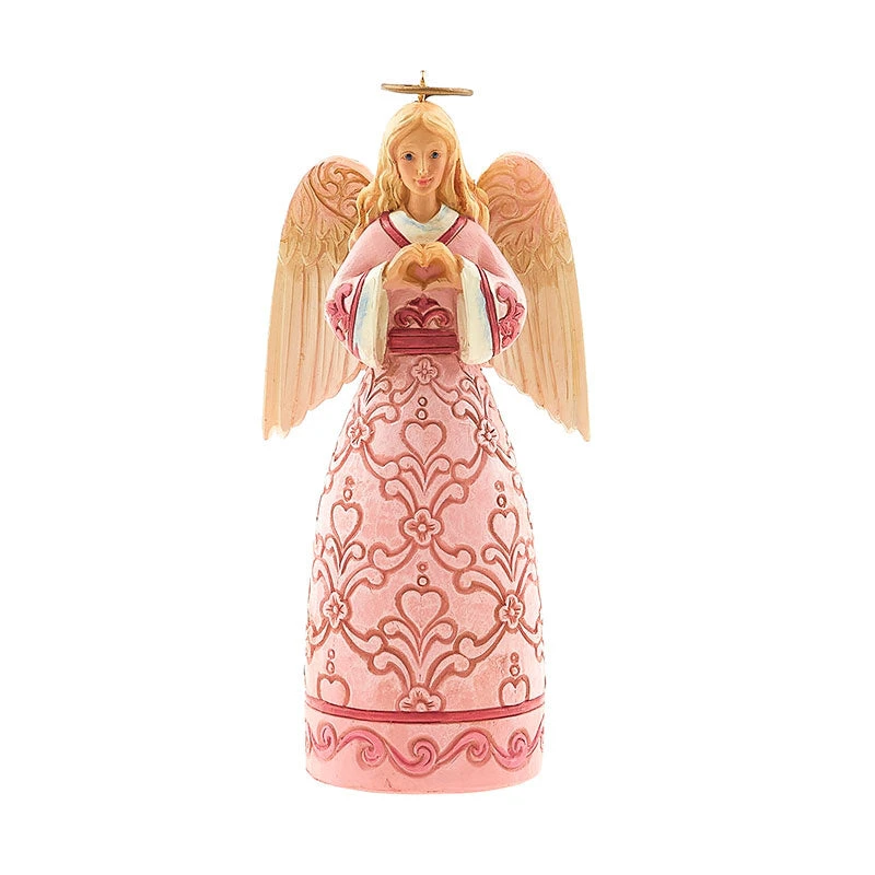 Jim Shore Heartwood Creek Rose Pink Angel Ornament 3 Jim Shore Heartwood Creek Rose Pink Angel Ornament