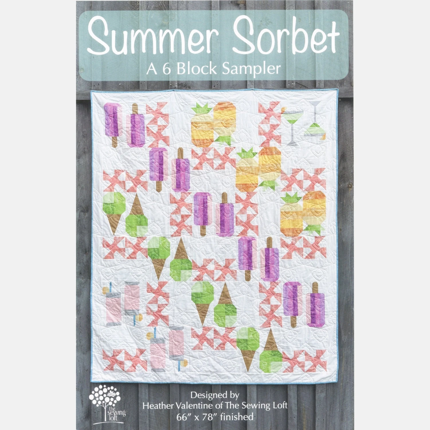 Summer Sorbet Sampler Quilt Pattern 3 Summer Sorbet Sampler Quilt Pattern