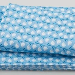 Windsong Meadows - Climbing Tulips Blue 3 Yard Cut