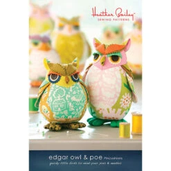 Edgar Owl & Poe Pincushions Pattern