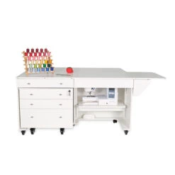 Kangaroo & Joey Sewing Cabinet - Ash White
