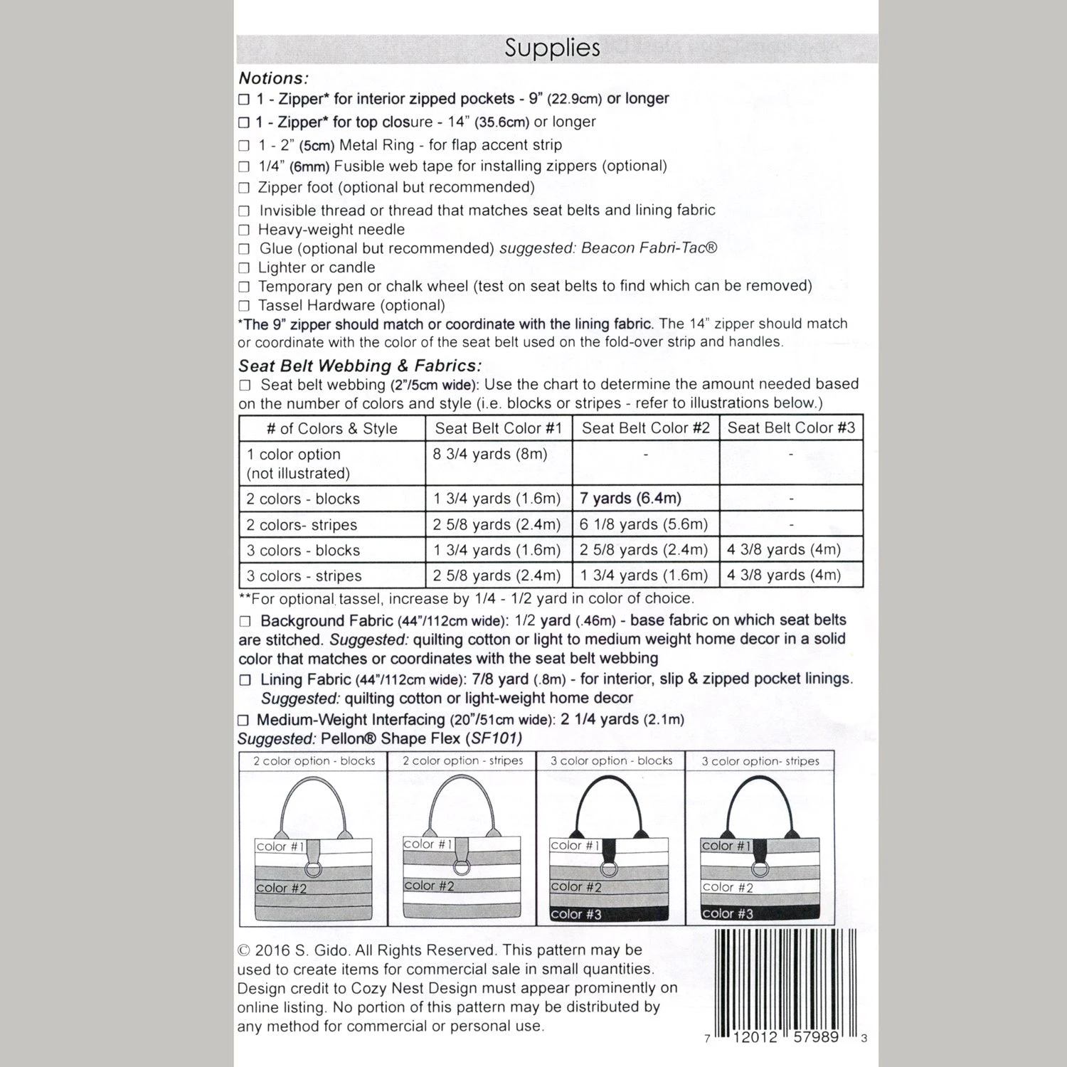 Market Tote Seat Belt Kit - Medium Twill Taupe & Grey 6 Market Tote Seat Belt Kit - Medium Twill Taupe & Grey - Image 4