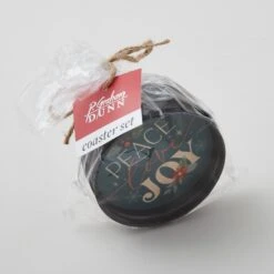 Peace, Joy, Love Mason Jar Lid Coaster -Clover Store 74b49832 6ae9 3142 852a 6bd95a5e7136