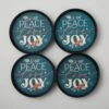 Peace, Joy, Love Mason Jar Lid Coaster -Clover Store 79c94cb7 dae9 3972 b3a9 eb4ca538e8c1