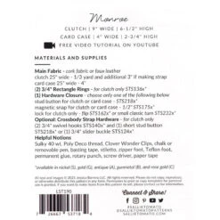 Monroe Clutch And Card Case Kit - Hazelnut Pebble Faux Leather 11 Monroe Clutch And Card Case Kit - Hazelnut Pebble Faux Leather -Clover Store 7c3765e3 102d 3fb8 9532 08fdbaee9bd5