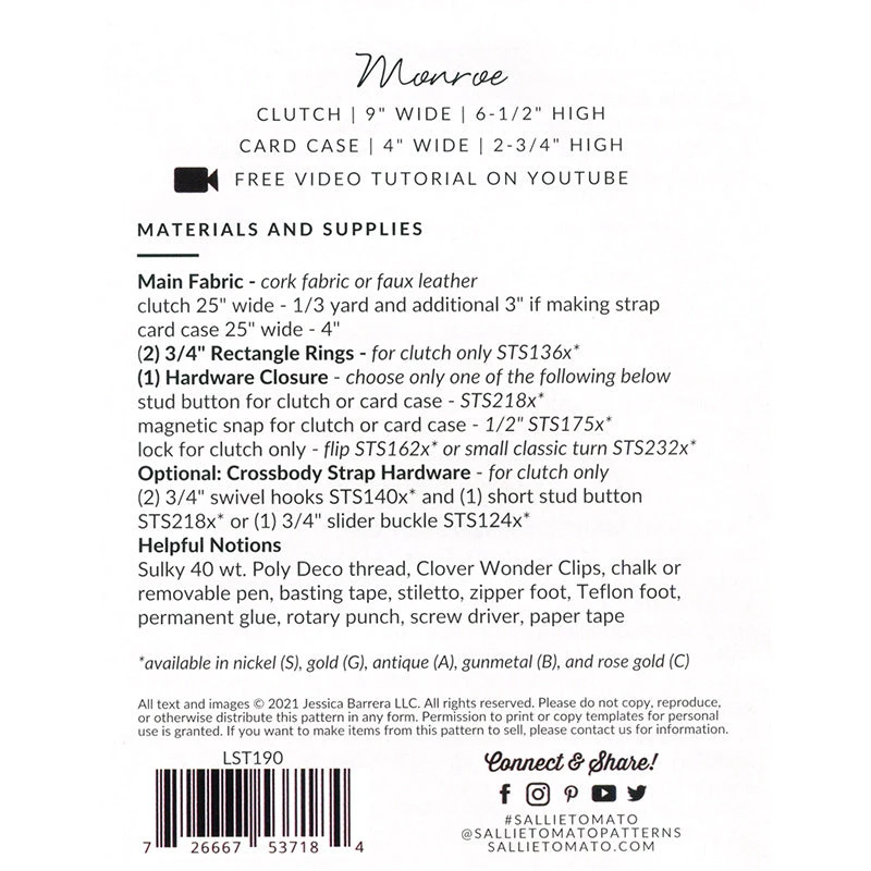 Monroe Clutch And Card Case Kit - Hazelnut Pebble Faux Leather 7 Monroe Clutch And Card Case Kit - Hazelnut Pebble Faux Leather - Image 5