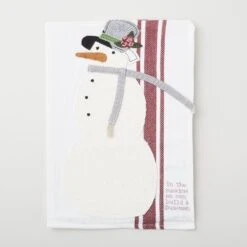 We Can Build A Snowman Tea Towel