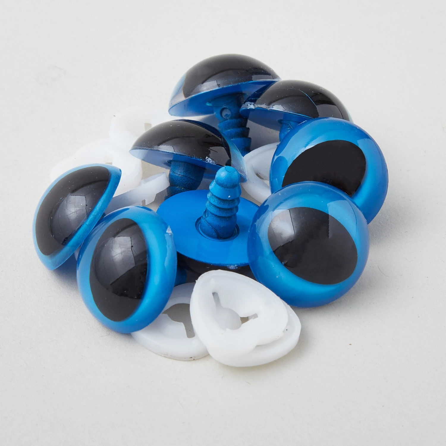 Plastic Slit Pupil Safety Eyes - 21mm Blue - 4 Pairs 3 Plastic Slit Pupil Safety Eyes - 21mm Blue - 4 Pairs