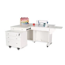 Kangaroo & Joey Sewing Cabinet - Ash White -Clover Store 929f75ce 2a26 3c7f 8453 aaec9eaeeb2b