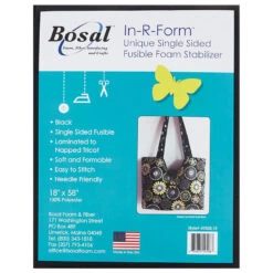 Bosal In-R-Form Single Sided Fusible Stabilizer 18" X 58" Black