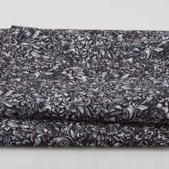 Allure - Watercolor Textured Floral Dark Gray 118" Wide 3 Yard Cut
