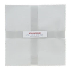 American Made Brand Cotton Solids Misty Gray 10" Squares