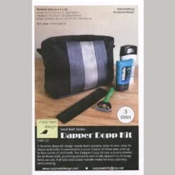 Dapper Dopp Seat Belt Kit - Large Black & Grey -Clover Store aad992a8 3b53 32e9 8210 86e590ec6b71