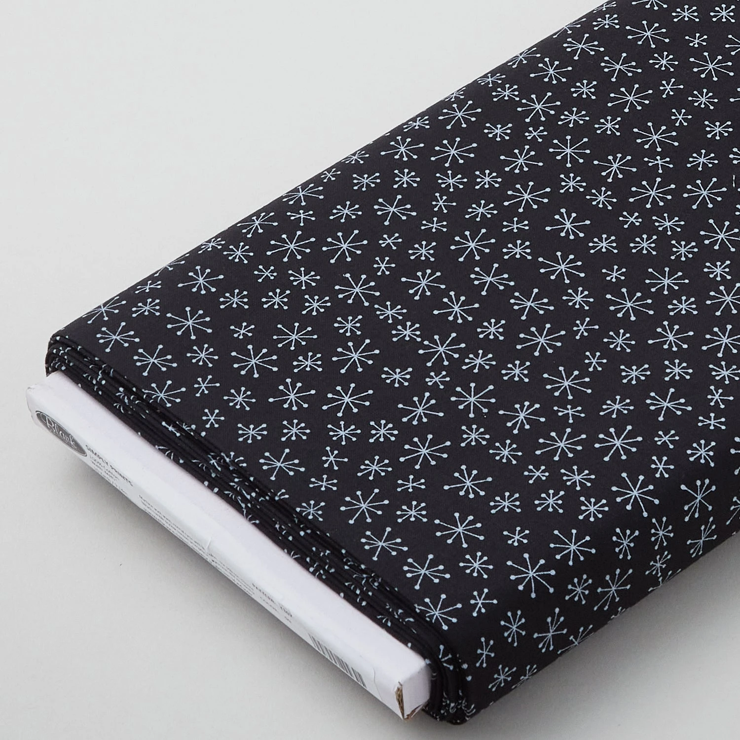 Simply Prints - Tossed Snowflake Black 10 Yard Bolt 3 Simply Prints - Tossed Snowflake Black 10 Yard Bolt
