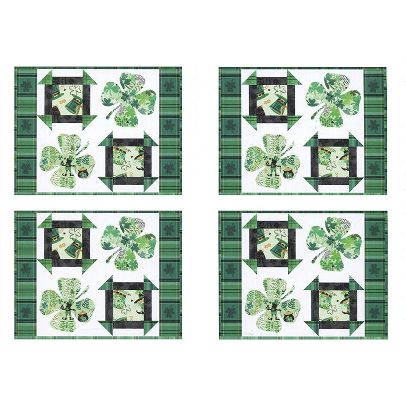Shamrocked Place Mats Kit 3 Shamrocked Place Mats Kit