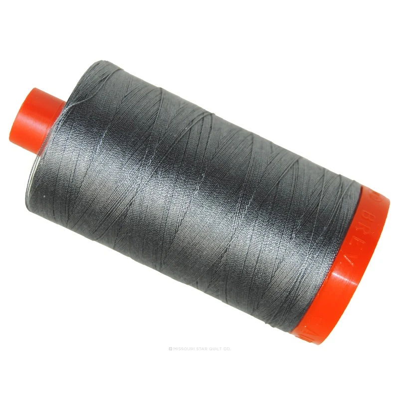 Aurifil 50 WT Cotton Mako Large Spool Thread Grey Smoke 3 Aurifil 50 WT Cotton Mako Large Spool Thread Grey Smoke