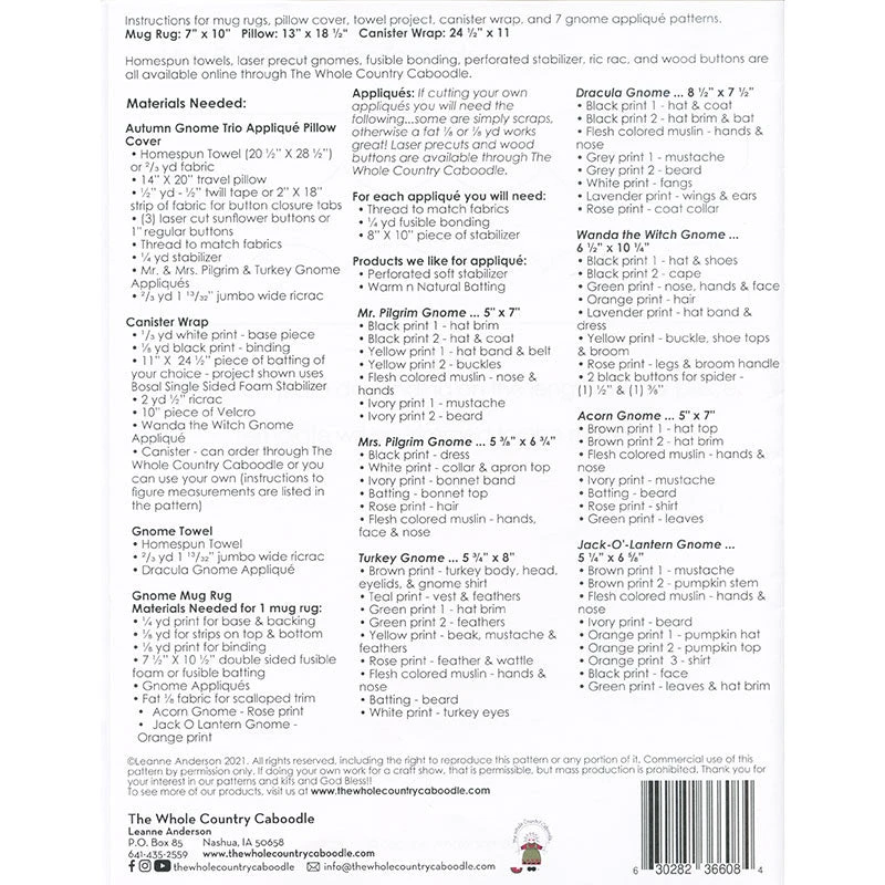 Autumn Gnomes Pattern 4 Autumn Gnomes Pattern - Image 2