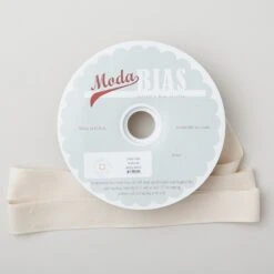 Bella Solid Bias Binding 20 Yard Spool - Natural