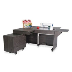 Kangaroo & Joey Sewing Cabinet - Gray -Clover Store b9fb8cb4 ad51 3c9c 8948 8ff2eab80c4a