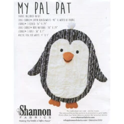 Cuddle® Kit - My Pal Pat The Penguin -Clover Store cuddle kit my pal pat the penguin ckmypalpat blackwhite shannon fabrics shannon christensen 29f0c7