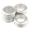 Curtain Grommets - Large Brushed Silver -Clover Store curtain grommets large brushed silver 44363 dritz dritz 850801