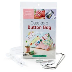 Cute As A Button Bag Kit -Clover Store cute as a button bag kit zw2477 zakka workshop zakka workshop 086bd2