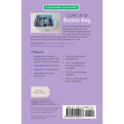 Cute As A Button Bag Kit -Clover Store cute as a button bag kit zw2477 zakka workshop zakka workshop 0910e1