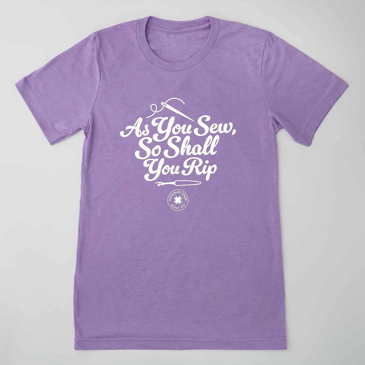 As You Sew So Shall You Rip T-shirt - Heather Purple 3XL 3 As You Sew So Shall You Rip T-shirt - Heather Purple 3XL