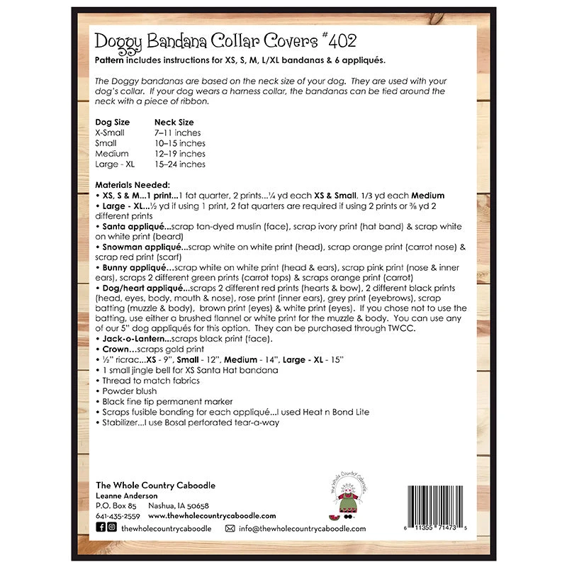 Doggy Bandanas Collar Covers Pattern - Image 2