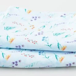 Fanciful Flight - Small Floral Toss Blue 3 Yard Cut