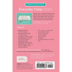 Everyday Clasp Wallet Kit -Clover Store everyday clasp wallet kit zw2637 zakka workshop zakka workshop 061a4e