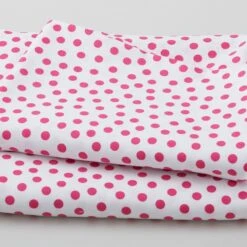 Wilmington Essentials - On The Dot White/Pink 3 Yard Cut