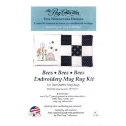 Bees Bees Bees Mug Rug Kit -Clover Store fbf3411b ec81 3522 9a4c c9cd89a18411