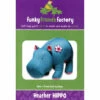 Heather Hippo Funky Friends Factory Pattern -Clover Store heather hippo funky friends factory pattern ff4095 funky friends factory pauline mcarthur 1781f2