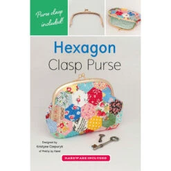 Hexagon Clasp Purse Kit -Clover Store hexagon clasp purse kit zw2620 zakka workshop zakka workshop 035273
