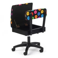 Hydraulic Sewing Chair - Bright Buttons -Clover Store hydraulic sewing chair bright buttons h8013 arrow sewing 218f74