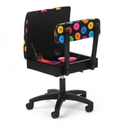 Hydraulic Sewing Chair - Bright Buttons -Clover Store hydraulic sewing chair bright buttons h8013 arrow sewing 228f56