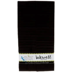 Inkwell Batiks Solid Black Strips