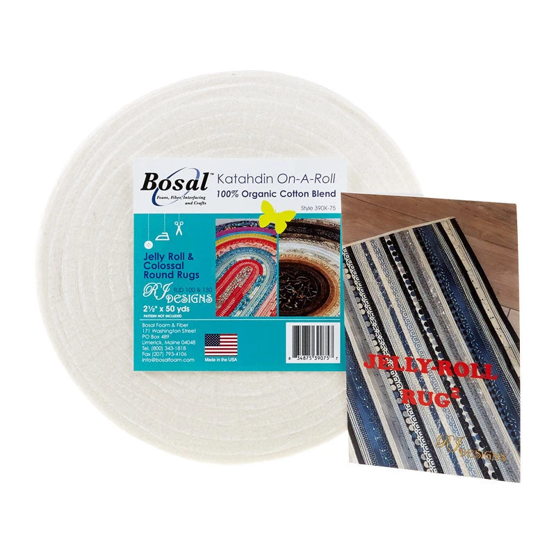 Jelly Roll Rug 2 Bundle With 50 Yard Batting