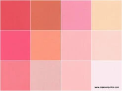 Kona Cotton - Blushing Bouquet Roll Up -Clover Store kona cotton blushing bouquet roll up ru 434 40 robert kaufman robert kaufman fabrics 242110