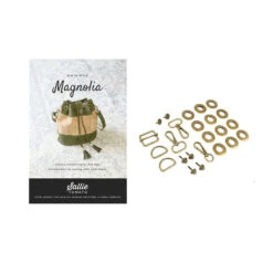 Sallie Tomato Magnolia Drawstring Bucket Bag Bundle - Antique